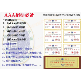 企业信用评级评价结果 企业信用报告