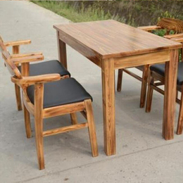 碳化木桌子定制-郑州碳化木桌子-宏景木业