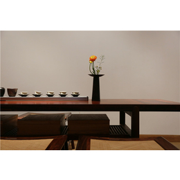 招远实木茶桌-烟台阅梨实木家具-烟台方形实木茶桌