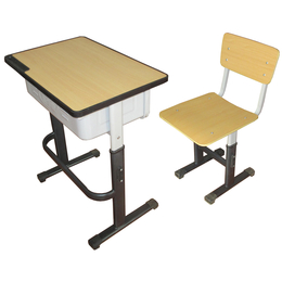 一次性注塑封边升降课桌椅  ABS课桌椅