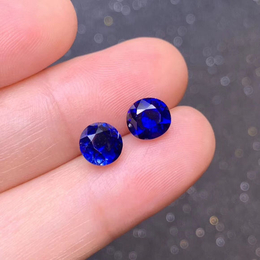 尖晶石蓝宝石裸石梧州合成批发厂家*0.7-2mm