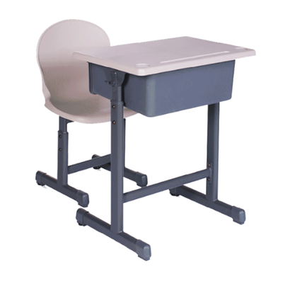 中小学生课桌单人单柱套管升降<em>课桌椅</em>