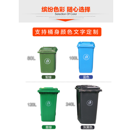 垃圾桶干湿分类户外垃圾桶带盖商用环卫垃圾桶