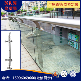  不锈钢扶手玻璃立柱 广场栏杆立柱 定做工程立柱批发