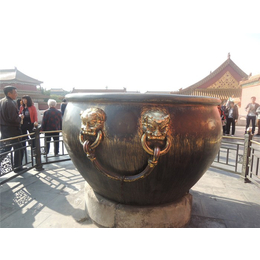艺都雕塑厂家(图)-故宫铜雕缸定做-江苏铜雕缸