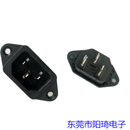 东莞市厂家*锁式品字插座ST-A01-002LAC电源插座