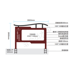 不锈钢宣传栏设计-太原同城广告(在线咨询)-忻州不锈钢宣传栏