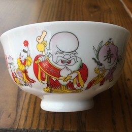供应中老人过生日寿碗 景德镇陶瓷寿碗定做厂家