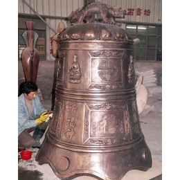 来宾1.3米铜钟-厂家支持定制-1.3米铜钟雕塑