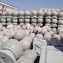 大理石球墩生产厂家-60cm石球价格-南京大理石球墩