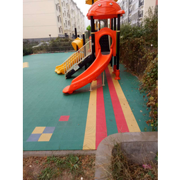 龙井市*园*彩色悬浮拼装地板