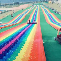 颜色光鲜网红彩虹滑道 旅游景区大型组合滑道 颜色*亮玩法刺激