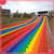 阳光下的彩虹滑道光彩夺目 七彩滑道坡度比例 网红彩虹滑梯缩略图4