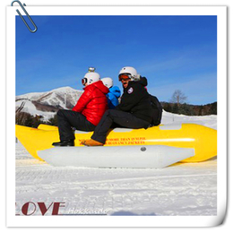 雪景营造国产造雪机 单排香蕉船 滑雪车 冰上游乐