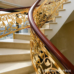 温岭欧式铜雕刻栏杆总有一种楼梯你会喜欢