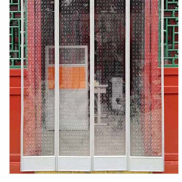 庆阳家用磁吸透明塑料PVC镂空花眼软门帘夏季防蚊帘