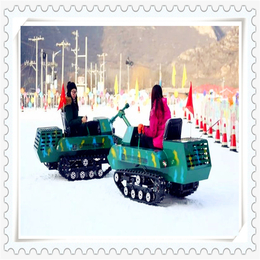 履带雪地坦克车戏雪乐园游乐设备亲子双人坦克车