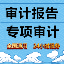 广州佛山珠海记账报税务筹划年度年检审计报告