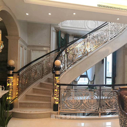 定制欧式时尚铜楼梯扶手 酒店楼梯装修价格