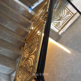 各大酒店热门铜楼梯栏杆设计款式 缩略图