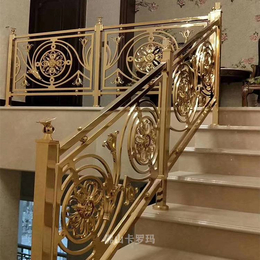 标新立异的弯形K金铜艺楼梯扶手值得入手