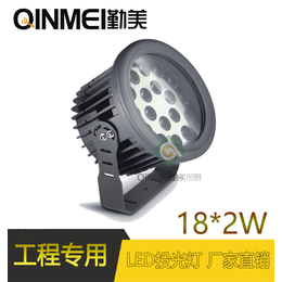 厂家*RGBW四色外控DMX512协议LED外墙射灯照树灯