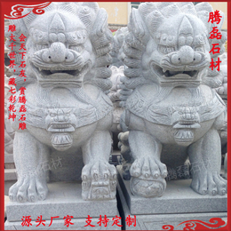 惠安石材狮子雕刻 石头狮子定做厂 腾磊支持定制狮子