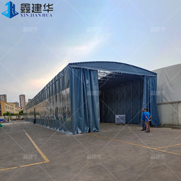 天津武清区物流储蓄仓库雨棚移动式遮雨篷做法图集