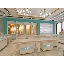 雅安眼镜店柜台设计定制厂家 雅安眼镜店装修设计公司 展柜制作