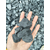 黑色砾石水洗石子深灰色石子灰色洗米石日式庭院枯山水石子缩略图3