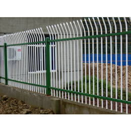 供应生产弯弧锌钢喷塑护栏工厂*