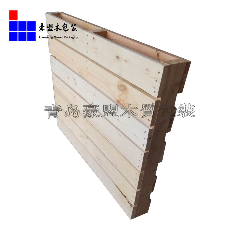 青岛木卡板托盘定做 熏蒸木质垫板 承重高缩略图