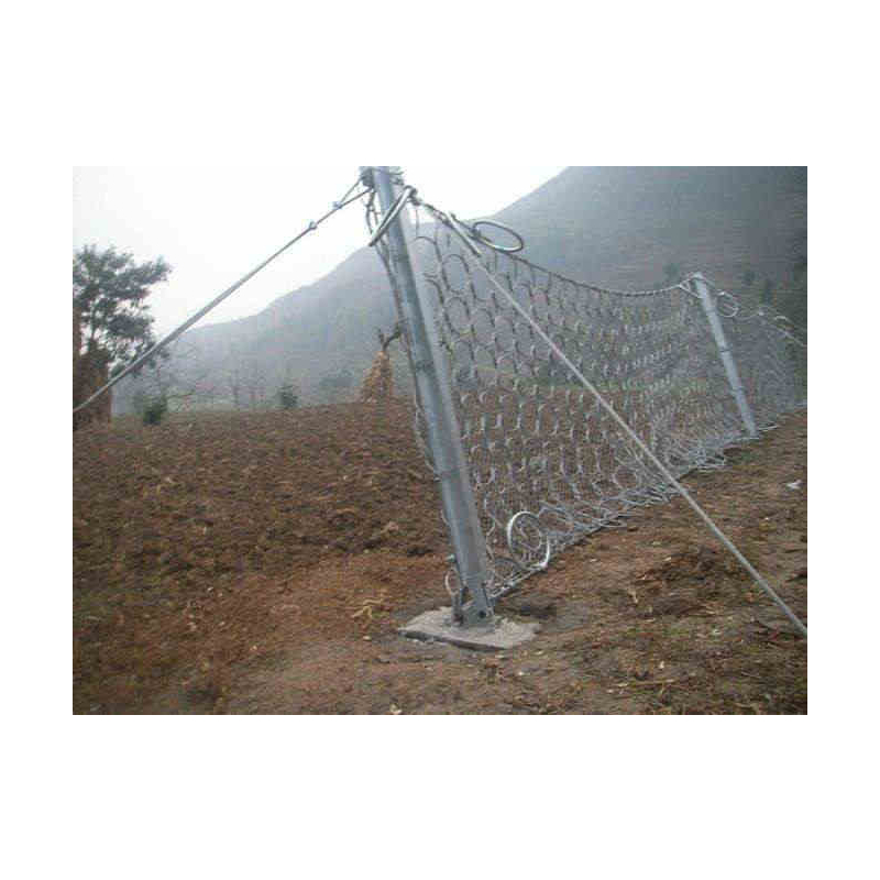 环形边坡防护网如何安装山体滑坡网