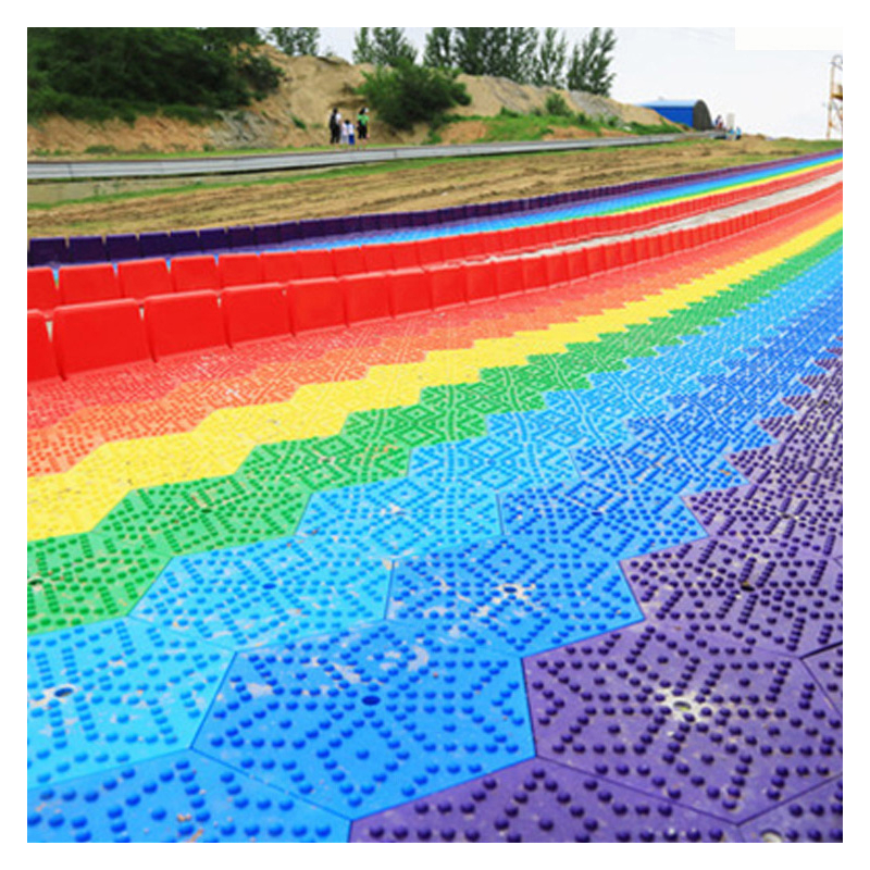 生产彩虹滑道 网红七彩滑道场地规划设计  七彩滑道厂家