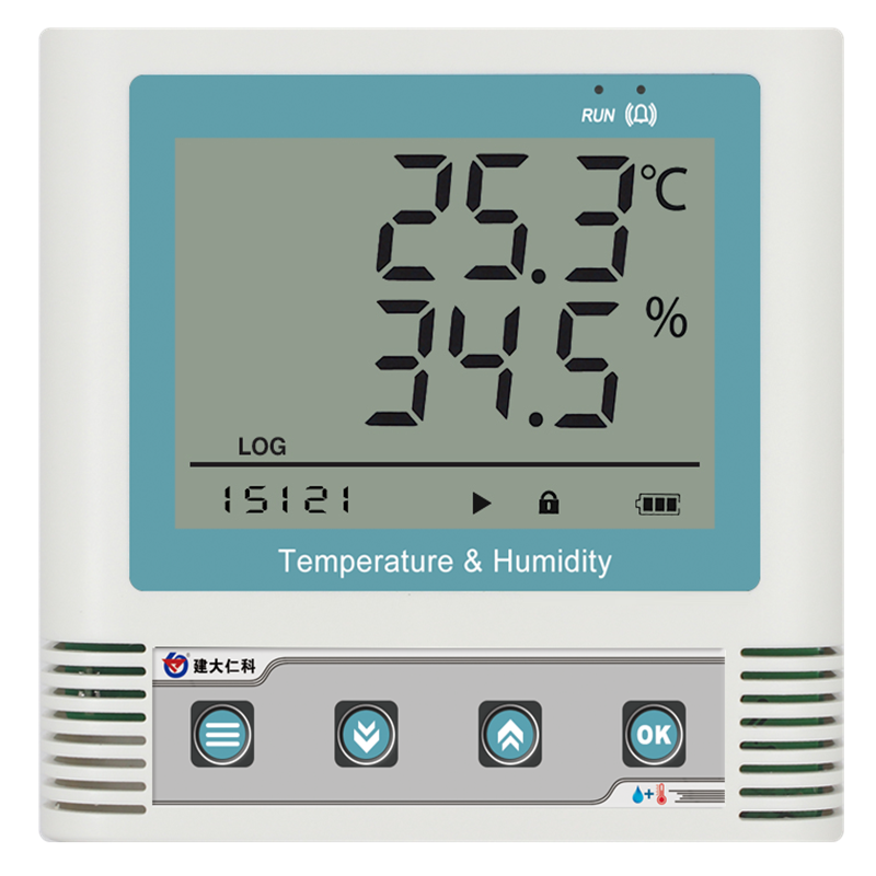 建大仁科 温湿度记录仪自动药店冷链实验室工业温湿度计
