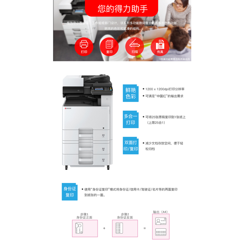 京瓷M8124cidn 济南京瓷复印机专卖缩略图
