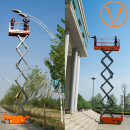 16米自行走升降机 垂直剪叉车 移动高空车 电动升降平台