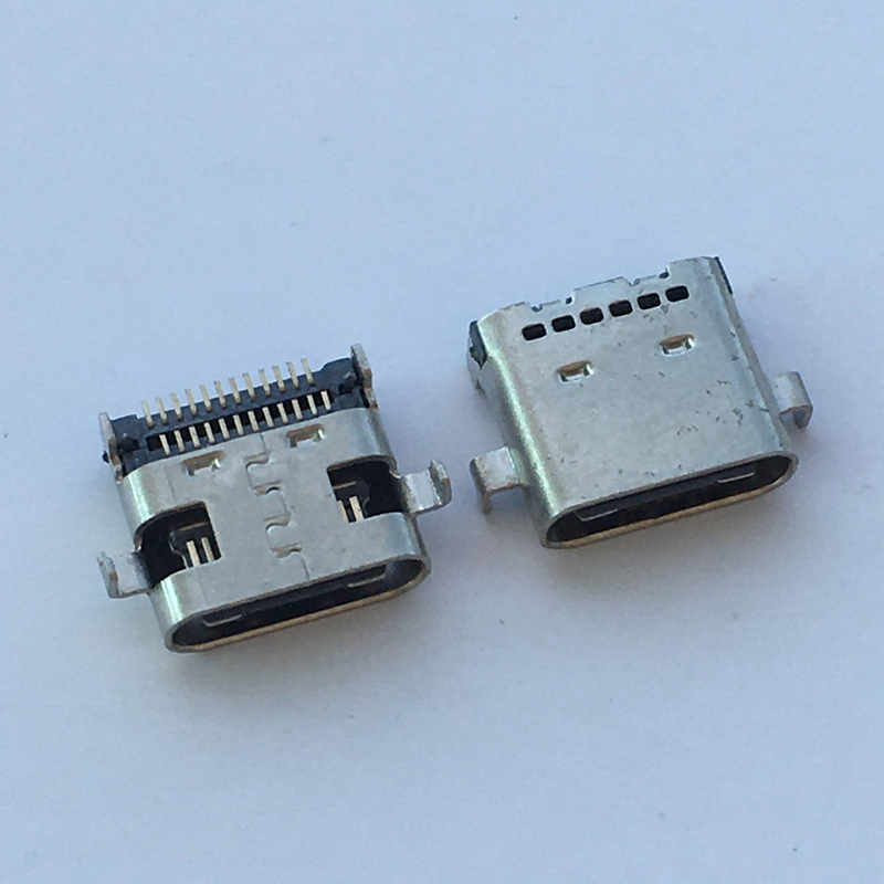 3.1type c 24p母座沉板0.8 USB双排贴片