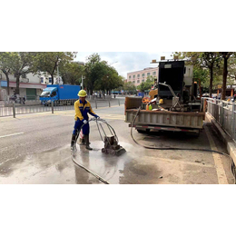 深圳高压水除线施工队 热熔线清除 旧线翻新除线 沥青路