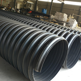 HDPE钢带增强排污管 地下污水排放管500钢带波纹管价格