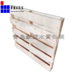 青岛木材加工厂定做松木木卡板两面进叉木栈板承重高