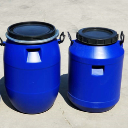 蓝色50升塑料桶 大口圆形50公斤塑料桶缩略图