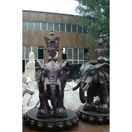 青岛景观铜雕大象-兴悦铜雕-景观铜雕大象厂家