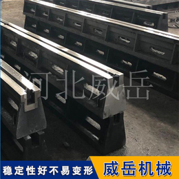 北京T型槽地轨 条形地轨生产周期短铸铁测试平台 双向拼接