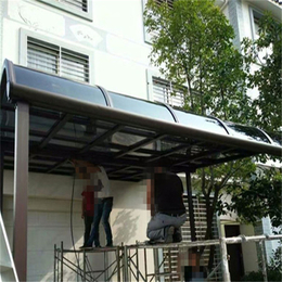 北京强玉伟业定做膜结构遮雨棚 耐力板停车棚 户外遮阳棚