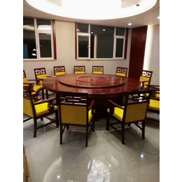 天津餐厅实木家具定制 石材板式餐桌椅定制 不锈钢家具