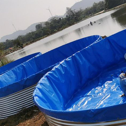 養殖帆布水池帆布魚池廠家 鍍鋅板養殖池養魚池蓄水池