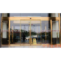扬州江都仪征自动感应门钢化玻璃门测量制作安装