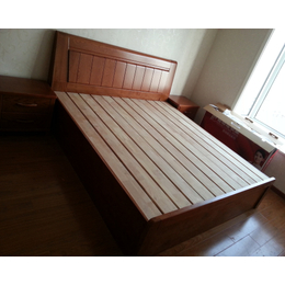 1.35米实木床定制-太原实木床-澳科森实木家具