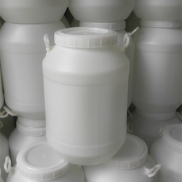 供应白色圆60L塑料桶螺旋盖60升塑料桶山东祥合塑业制造商